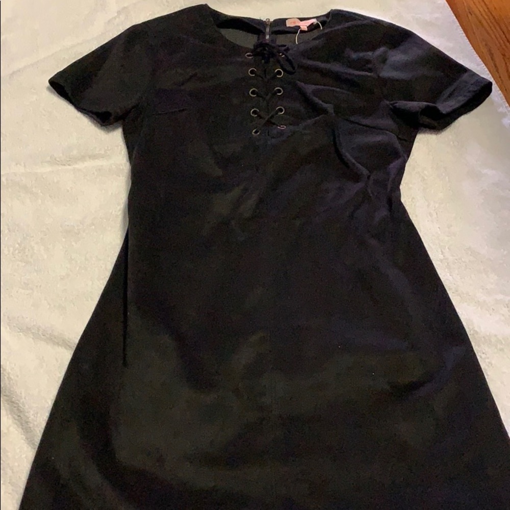 Re: Named Faux Leather Dress